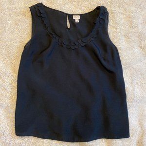 Black sleeveless top